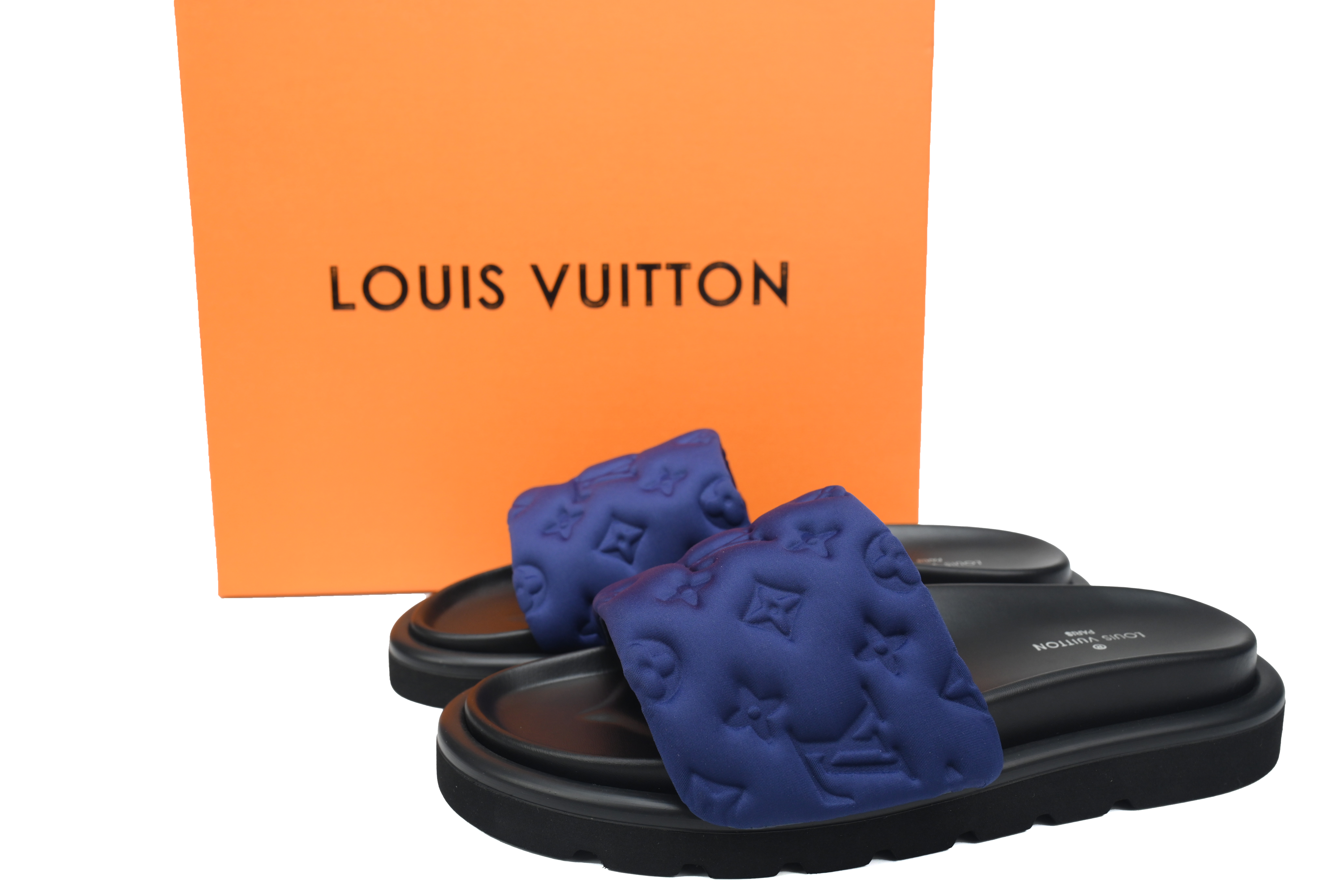 Pkkicks God Batch LOUIS VUITTON Pool Pillow Comfort Navy blue