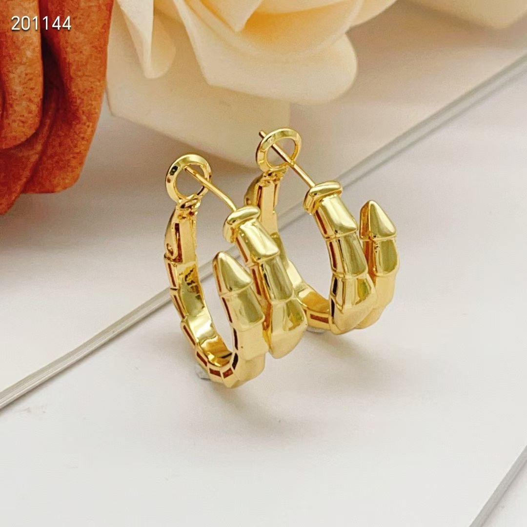 Bvlgari New Snake Head Earrings
