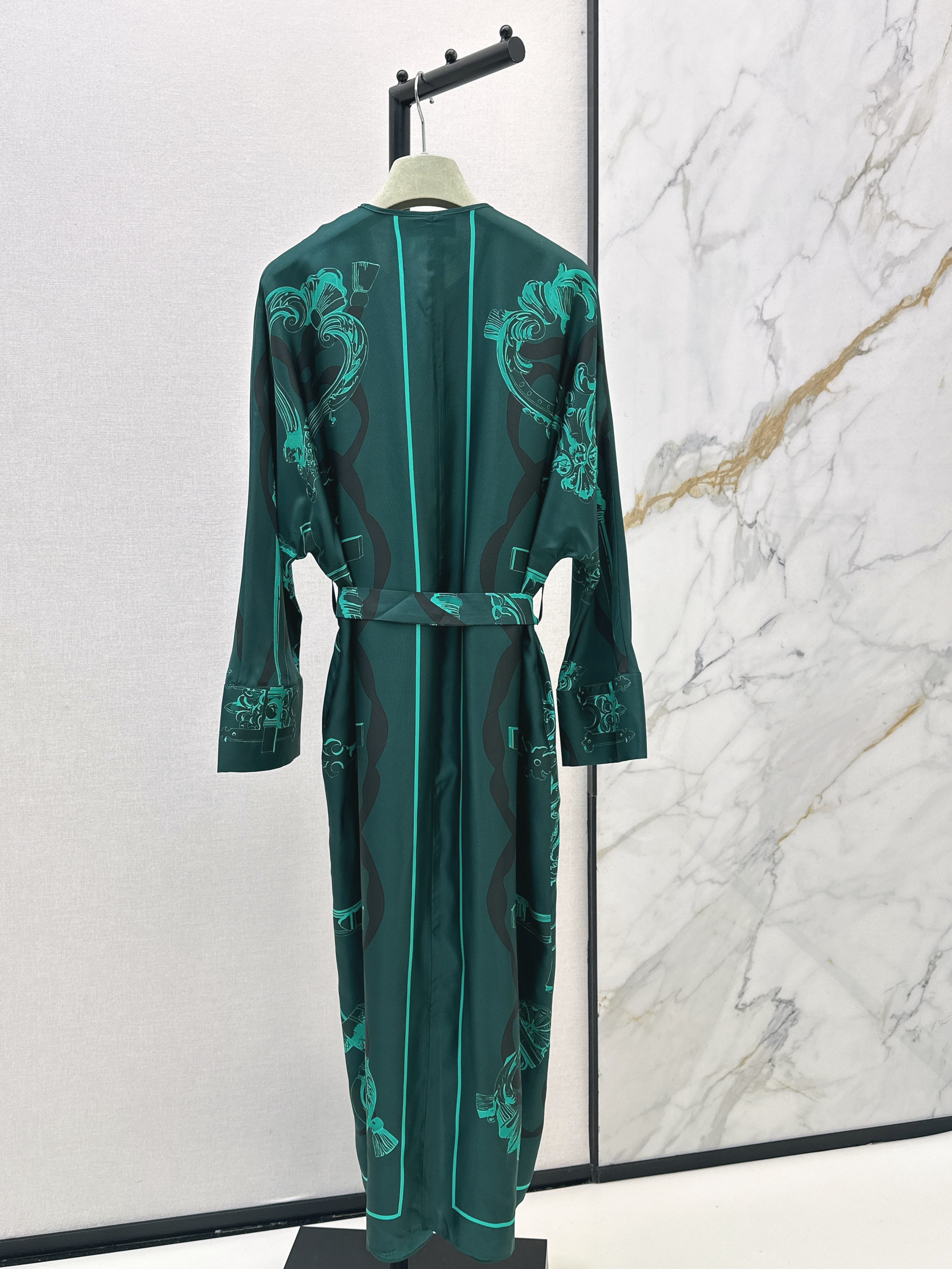 Herm New print silk dress