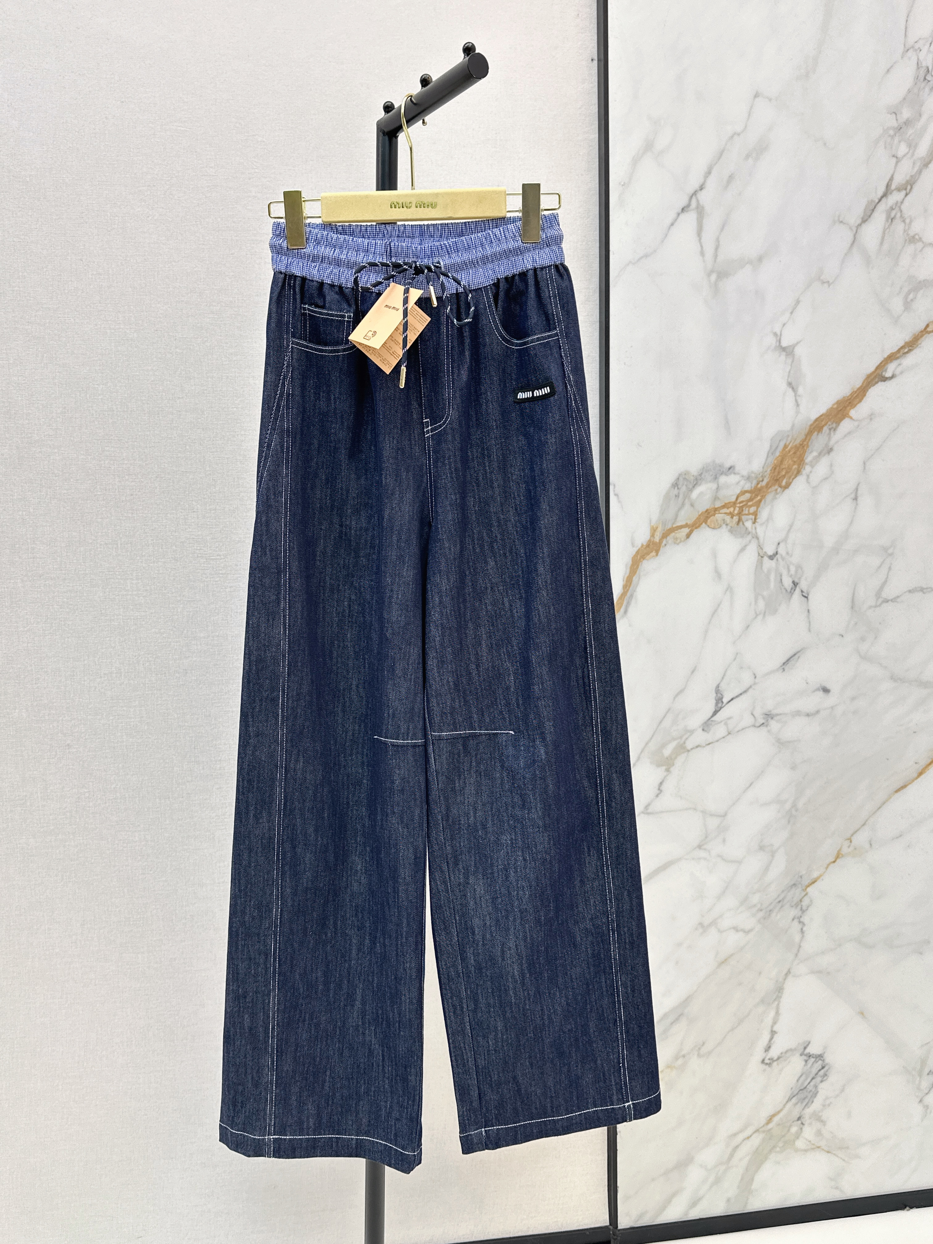 Miu New Color-block jeans