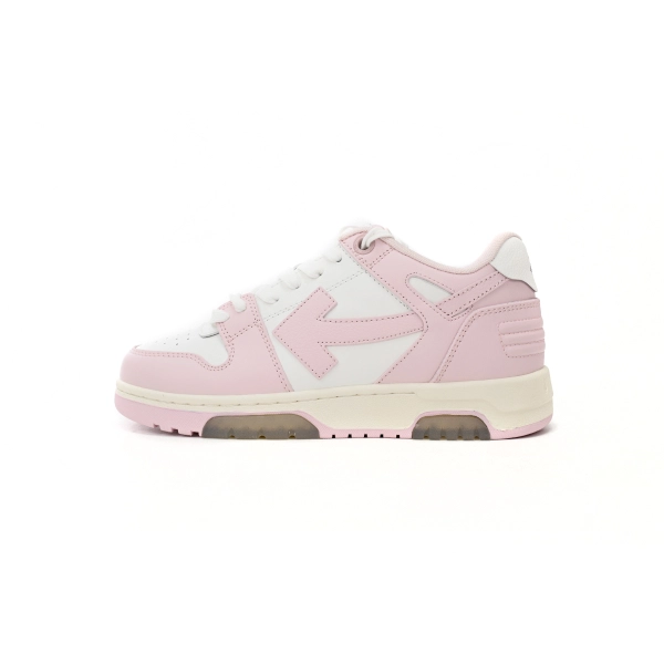 OFF-WHITE Out Of Office OOO Low Tops White Light Pink OWIA259F21LEA0010130