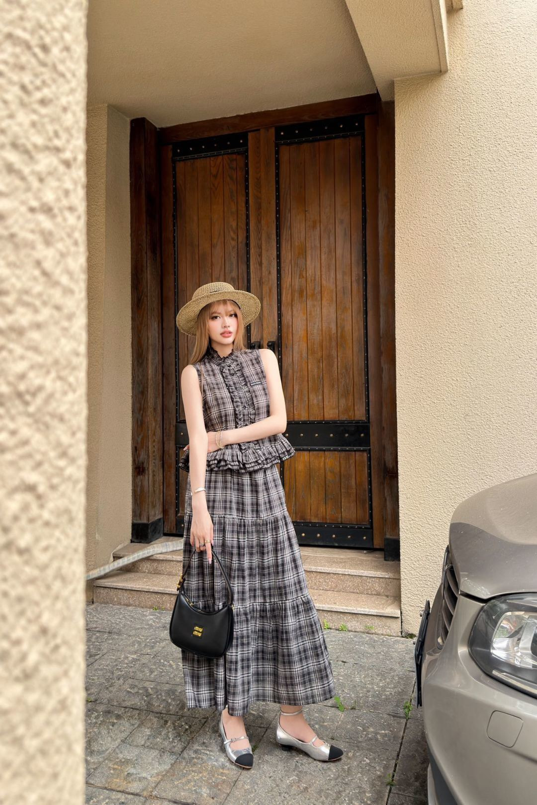 Miu New plaid suit