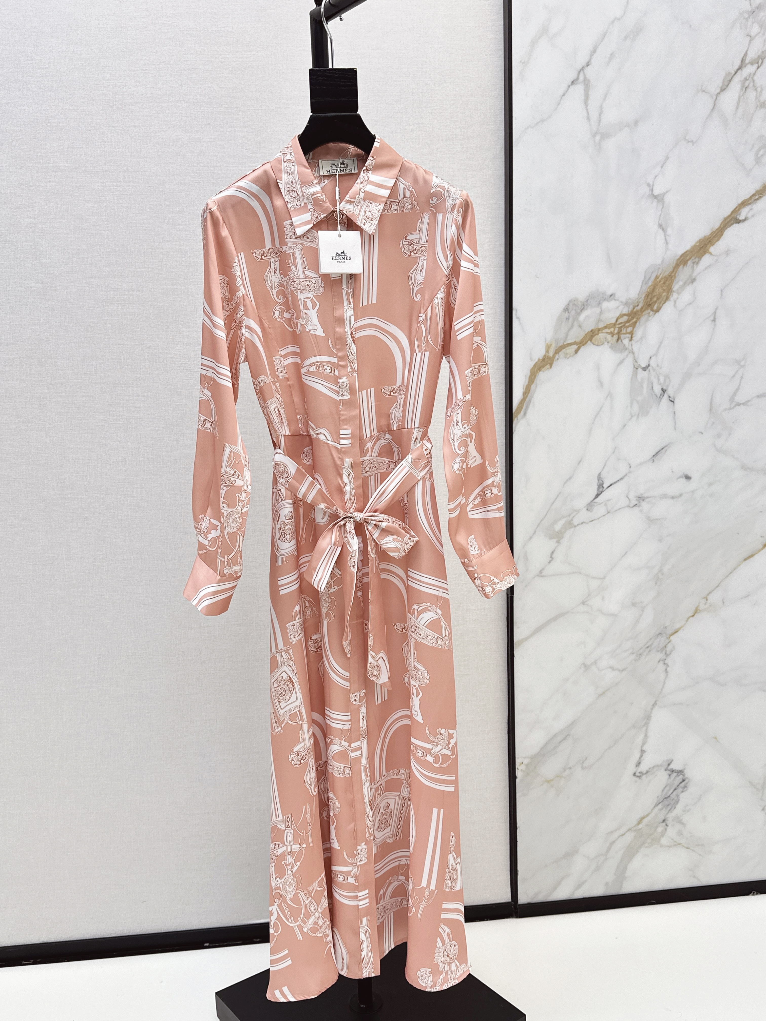 Herm New Printed silk dress