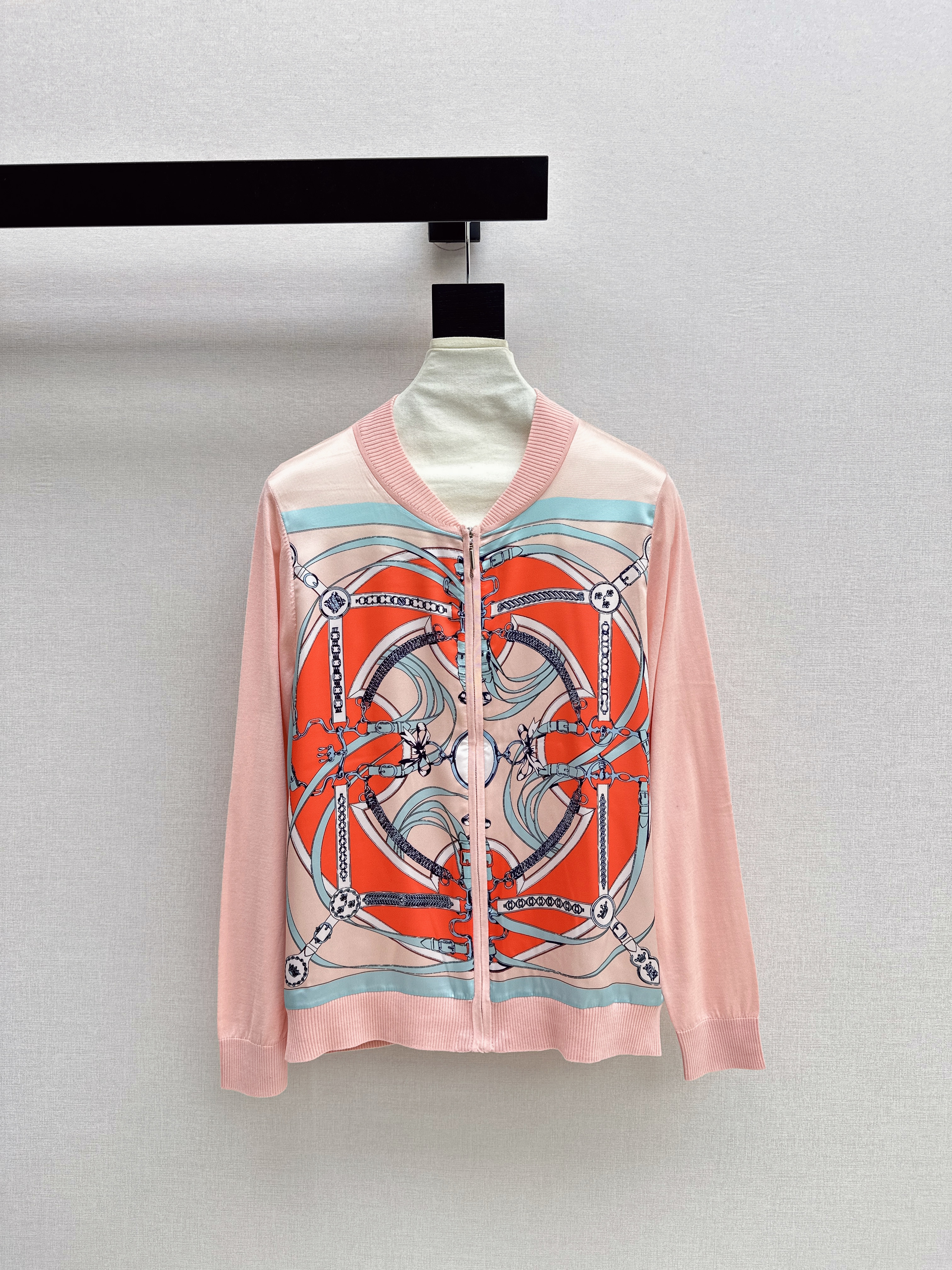 Her New print knitted cardigan