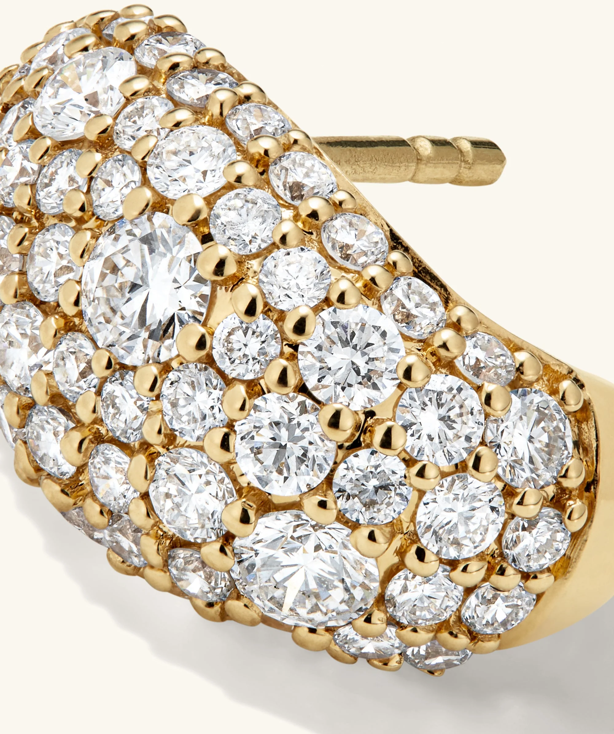 Dôme Pavé Lab Grown Diamond Huggies