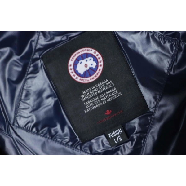 copy of Canada Goose Puff Checkered Down Jacket Dark Blue