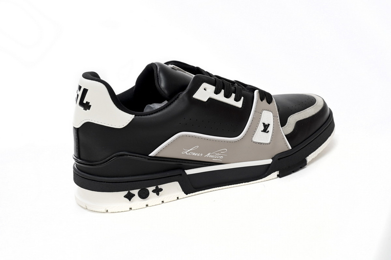 Pkkicks God Batch LOUIS VUITTON Cowboy Black Gray 1AAHS2
