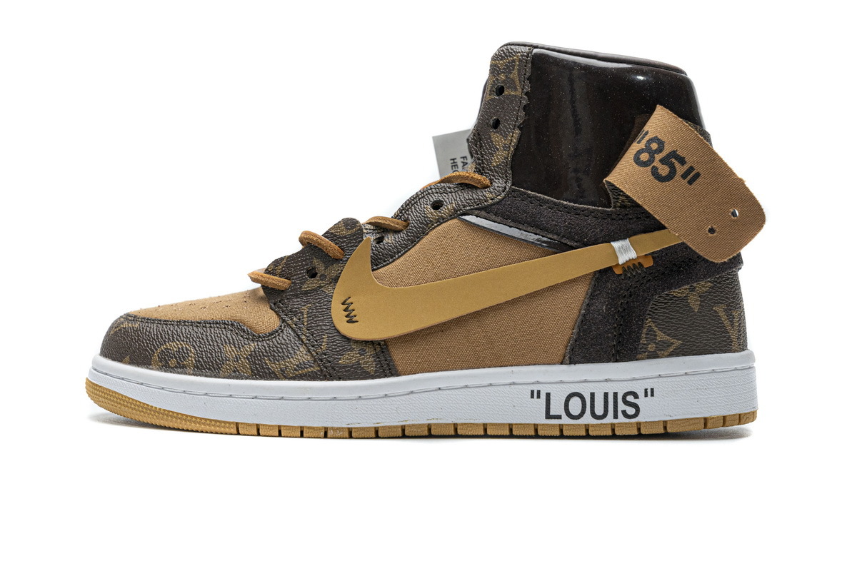 Pkkicks God Batch Louis Vuitton X Nike Air Jordan 1 (regular Jordan shoe box)