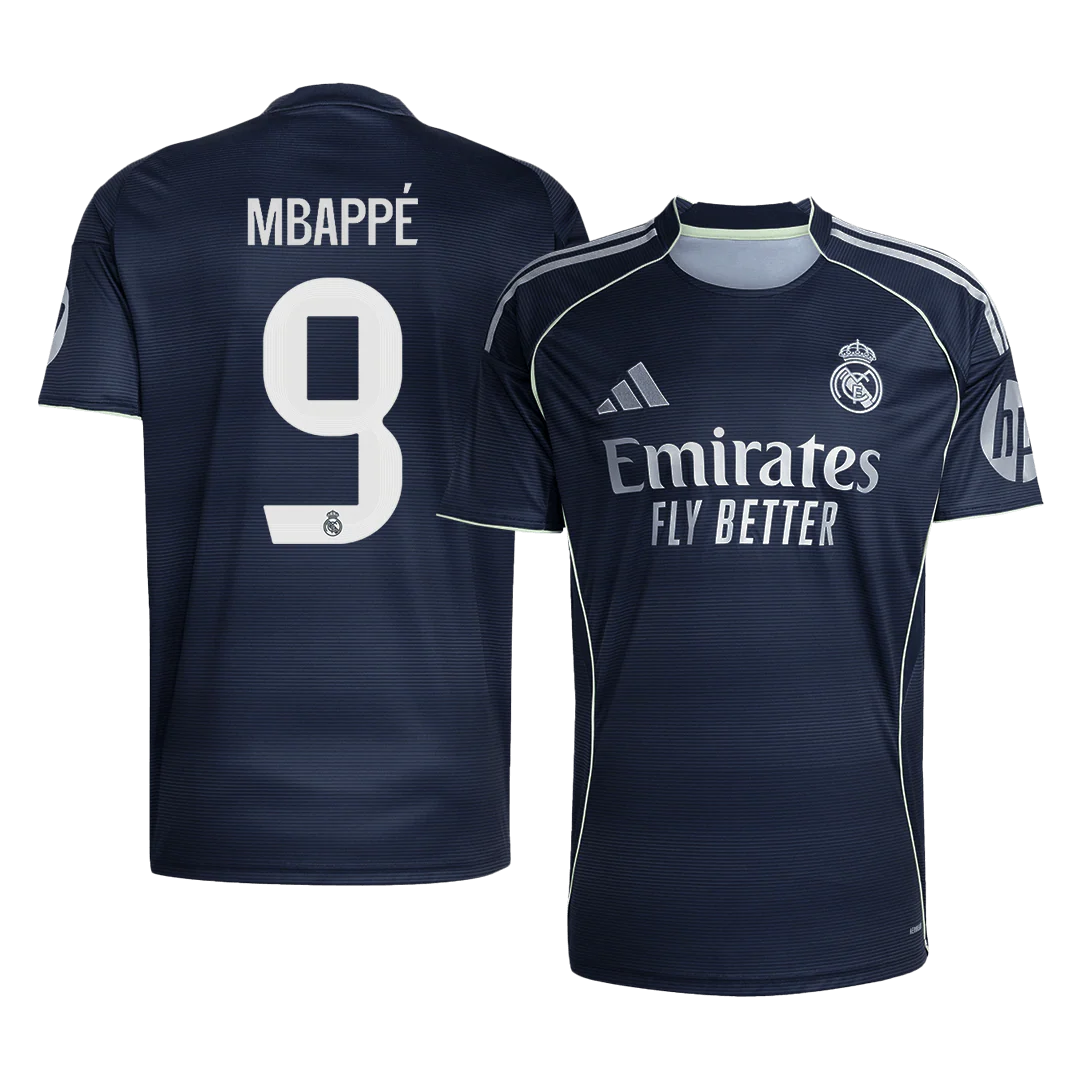 MBAPPÉ #9 Real Madrid Away Soccer Jersey 2025/26