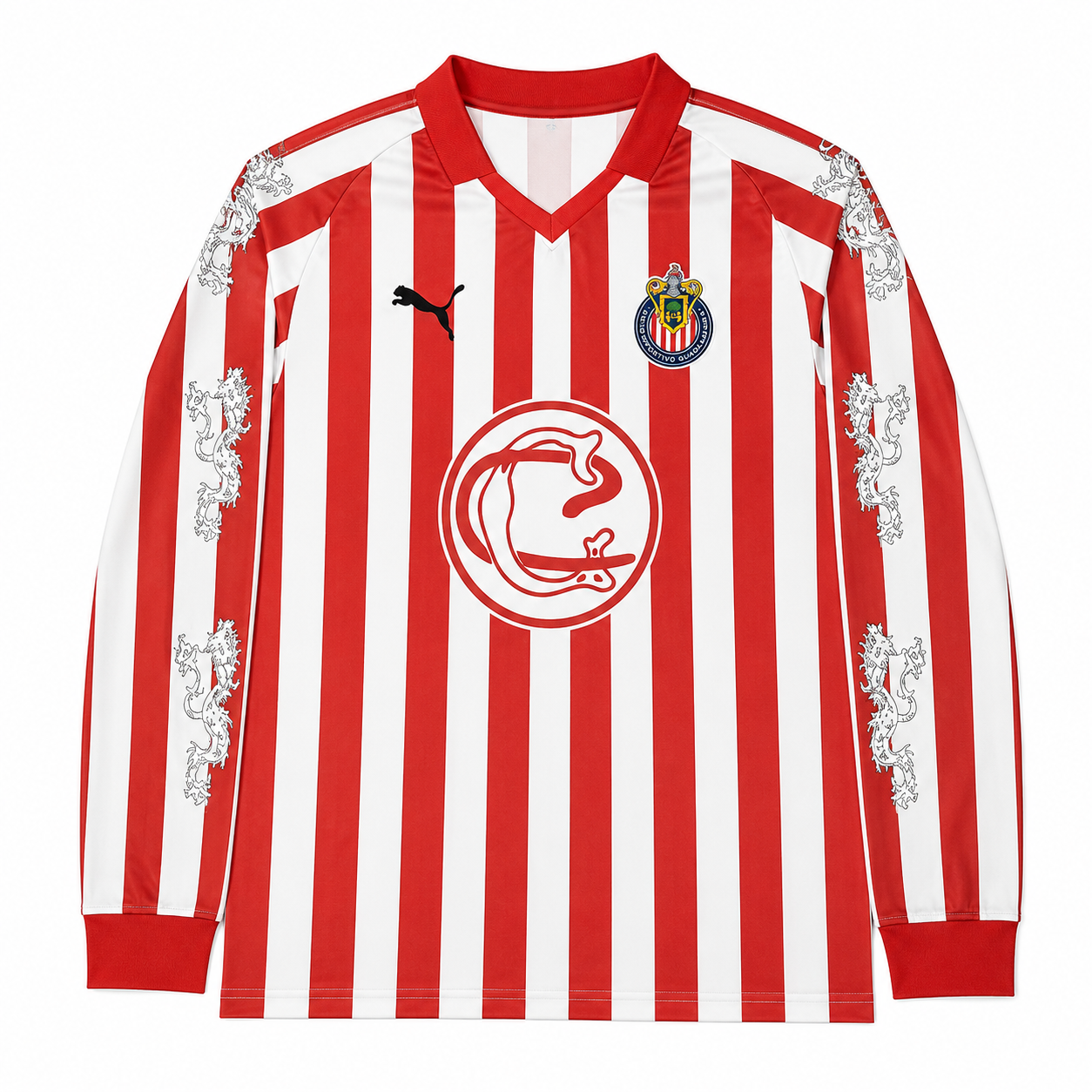 chivas de guadalajara shirt white red long sleeve special version 26/27 1:1 Thai Quality