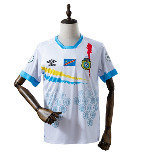 Congo 2026 White and Blue Jersey