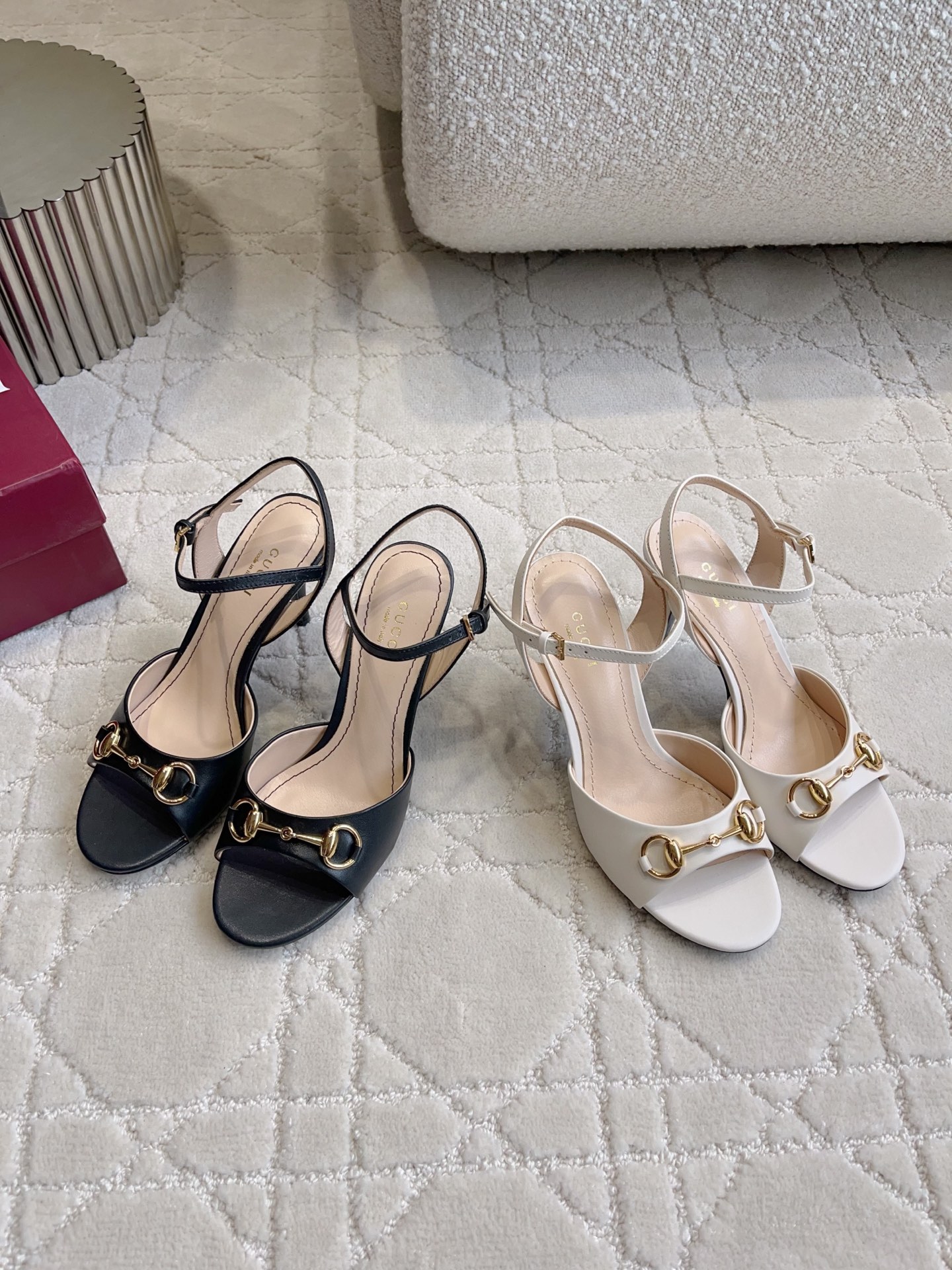 Guc New Horsebit High Heel Sandals