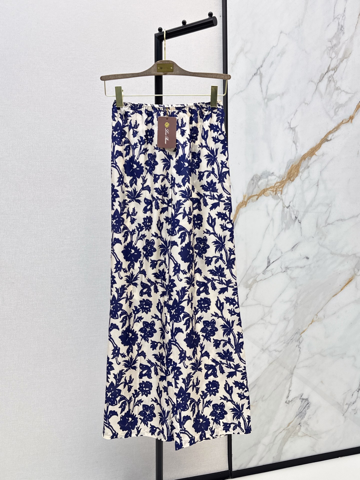 Loro New Floral Print Silk Pants