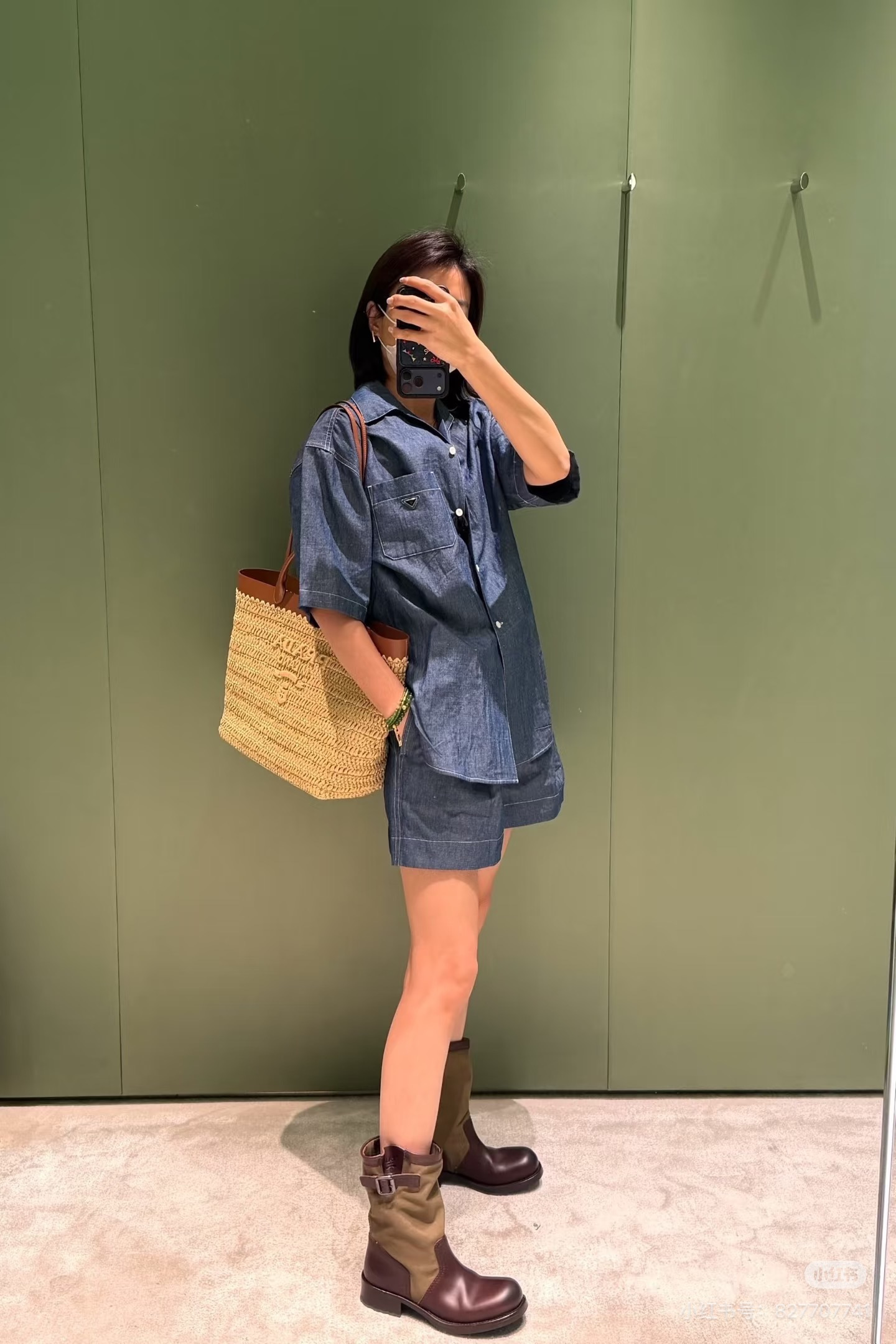 Pra New Workwear-style denim jumpsuit