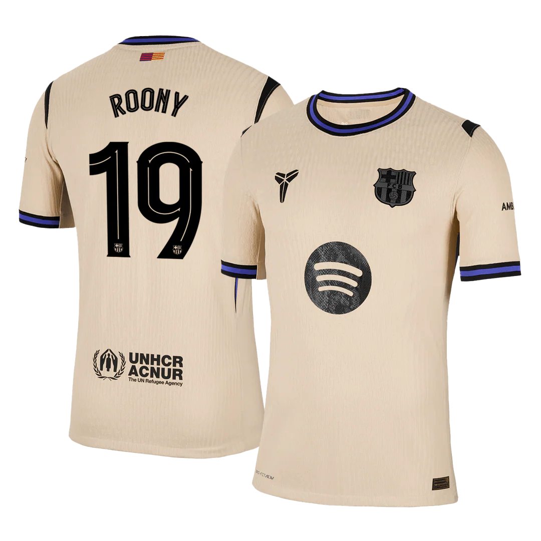 ROONY #19 Barcelona Away Player Version Soccer Jersey 2025/26 - UCL