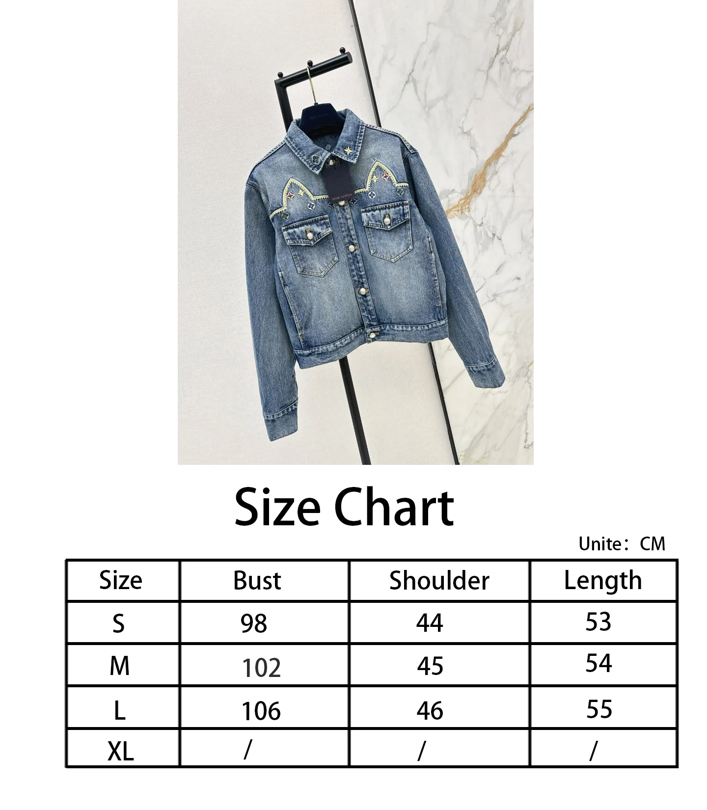 Louis NEW embroidery denim jacket