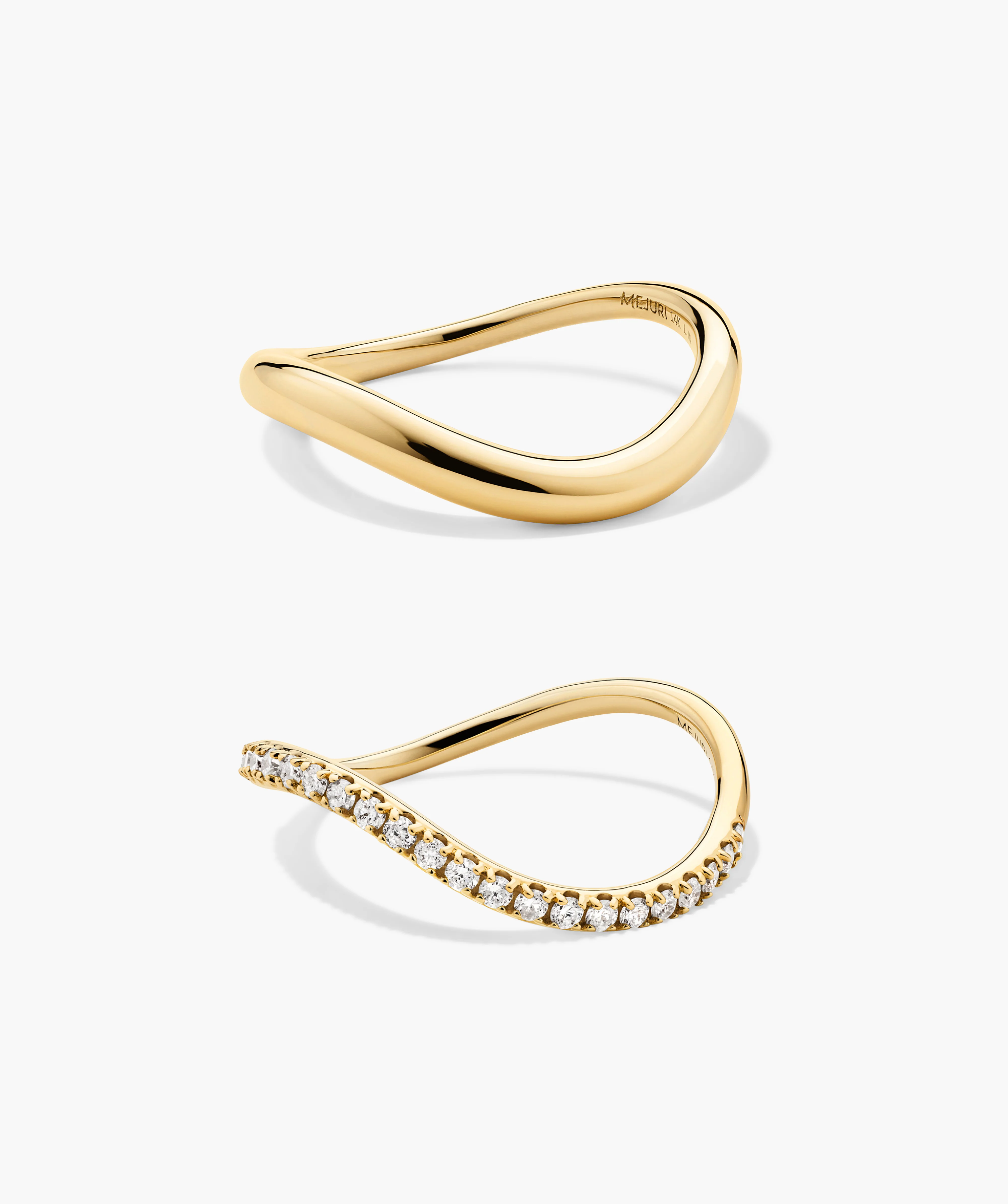 Dôme Figure Ring Pavé Diamond Bundle