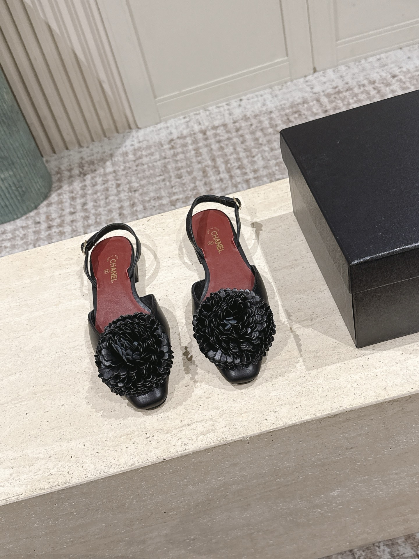 Chan NEW Camellia Flat Shoes