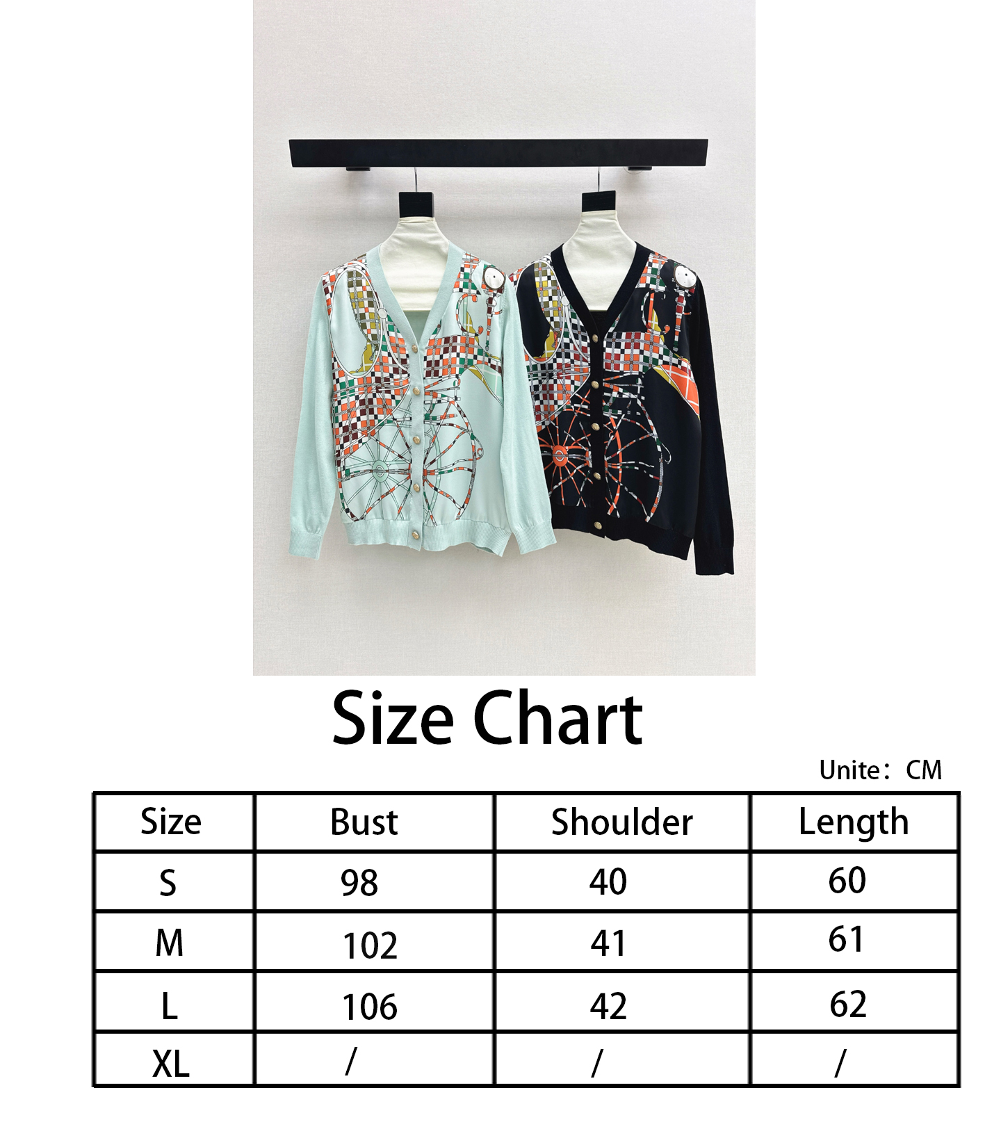 Herm NEW printing knitted cardigan