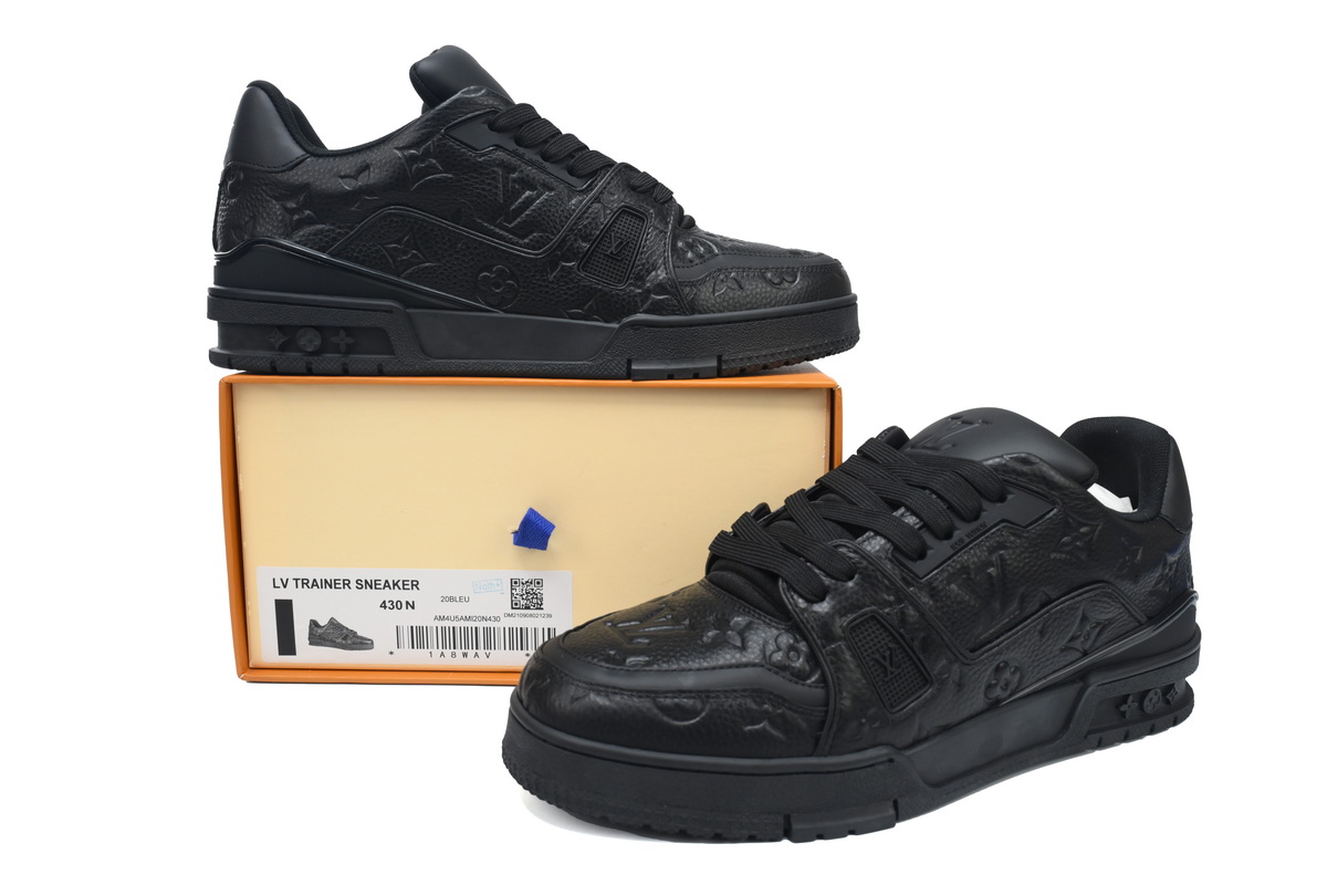 Pkkicks God Batch Louis Vuitton Trainer Black 1A7WET