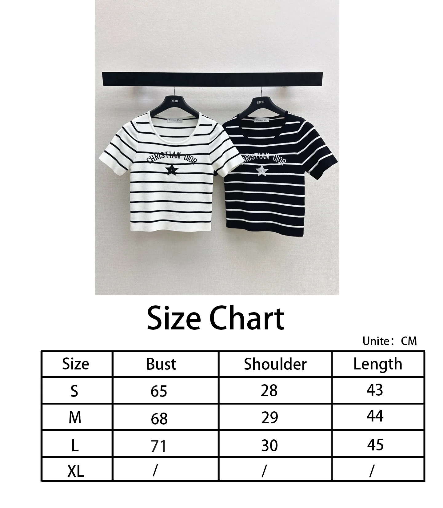 CD NEW stripe knitwear