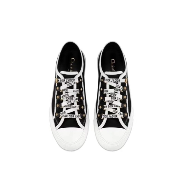 Dior Walk'N'Dior Low Top Black Canvas  KCK177CVA_S12X