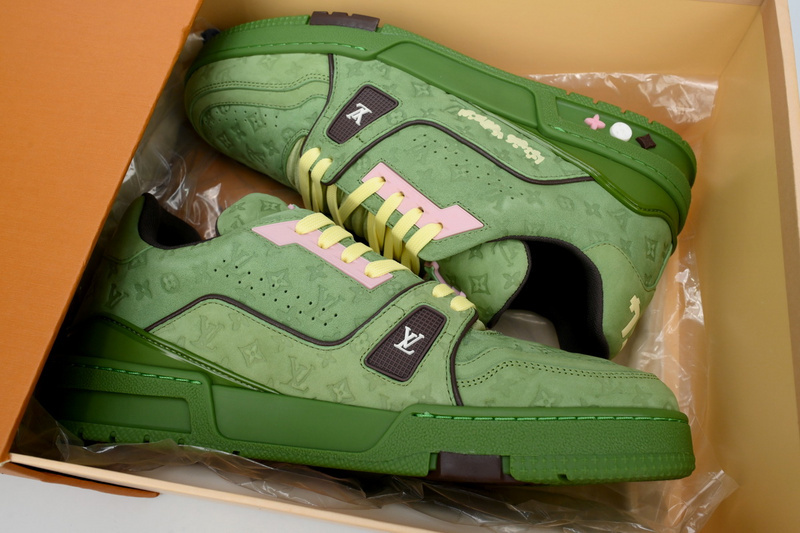 Pkkicks God Batch Tyler x LOUIS VUITTON Trainer Green
