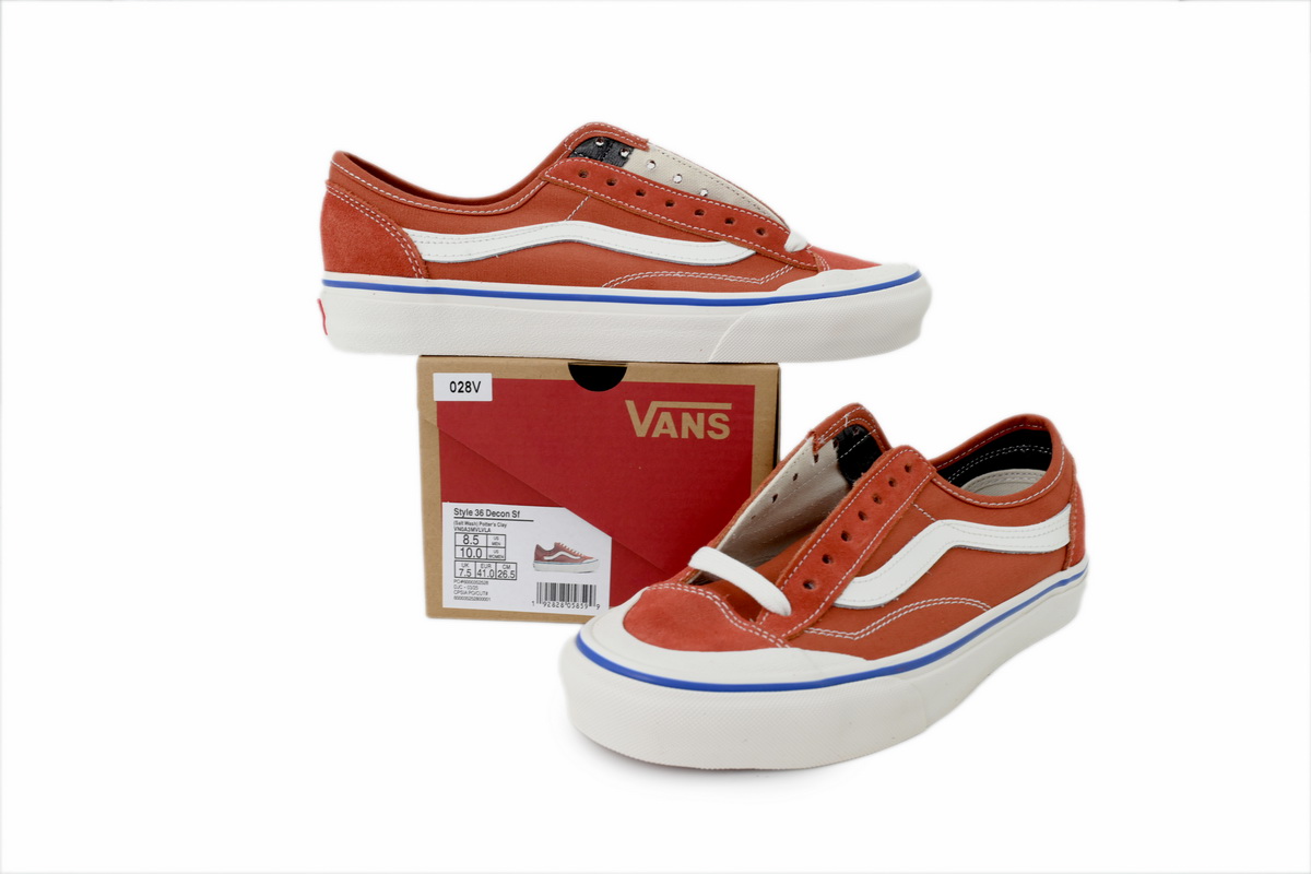 Vans Style 36 Decon Sf Shoes Orange VN0A3MVLVLA