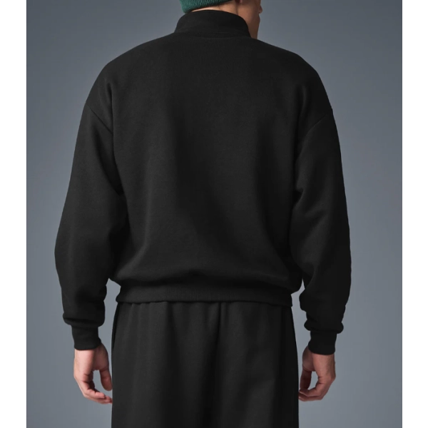 alo yoga Accolade 1/4 Zip Pullover Sportswear set Black