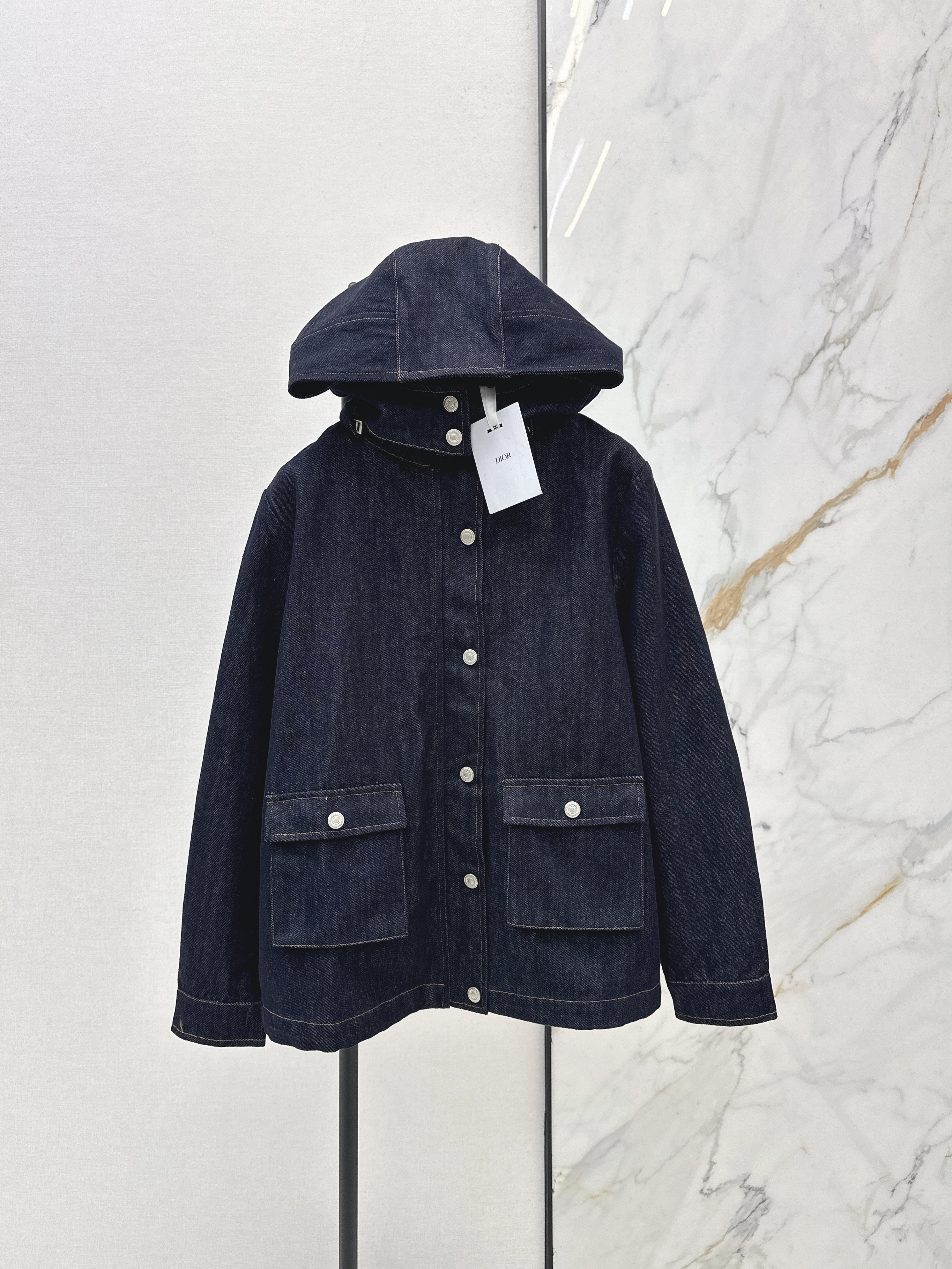 CD New hooded denim jacket