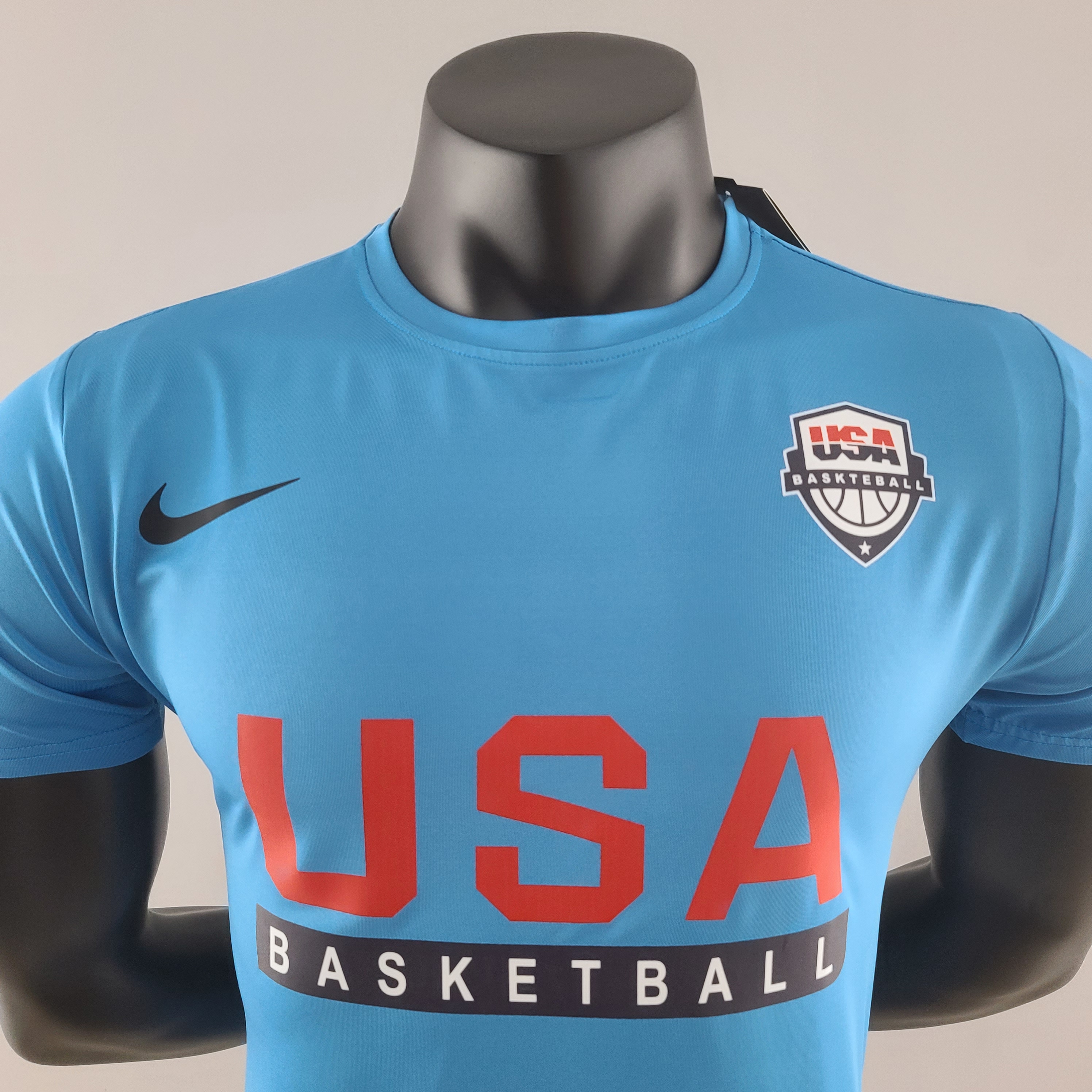 Basketball Team Casual T-shirt Blue