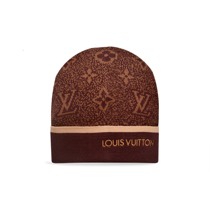 LV Damier Check Knit Beanie