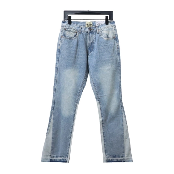 Gallery Dept Patchwork Flared Jeans Washed Blue