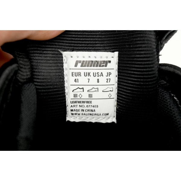 Balenciaga Runner Black 656065 W3RA11000