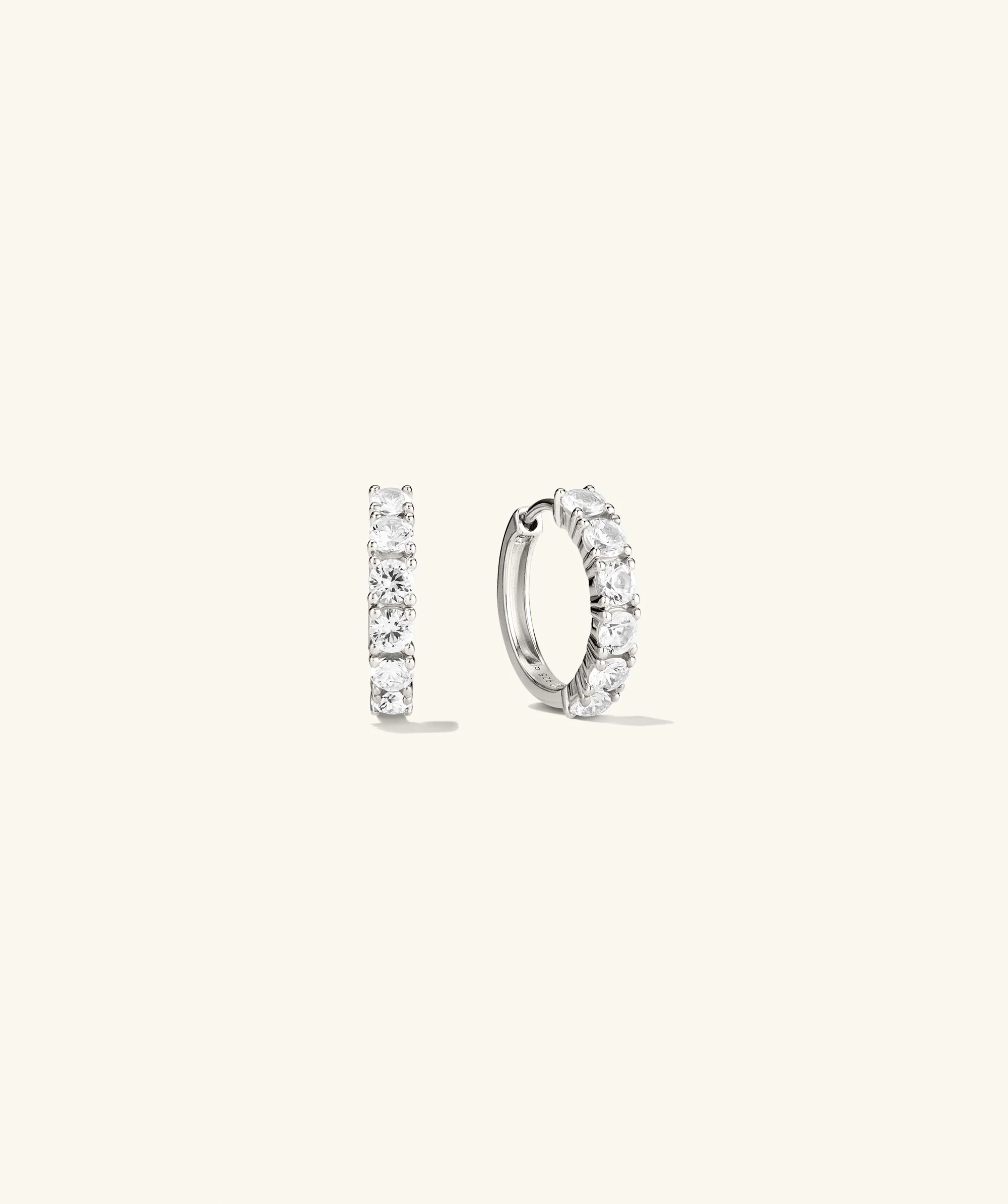 Lab Grown Sapphire Small Hoops