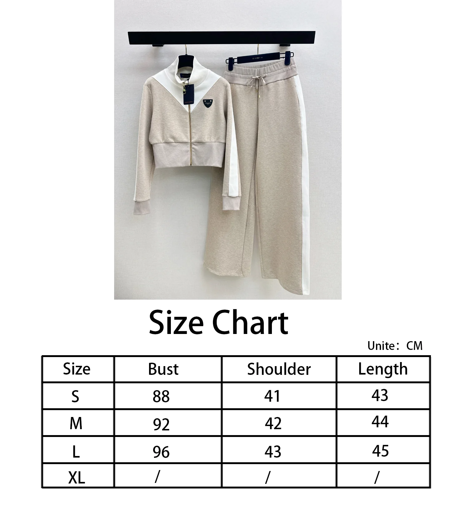 Louis NEW contract stand-collar jacket-straight pants sets
