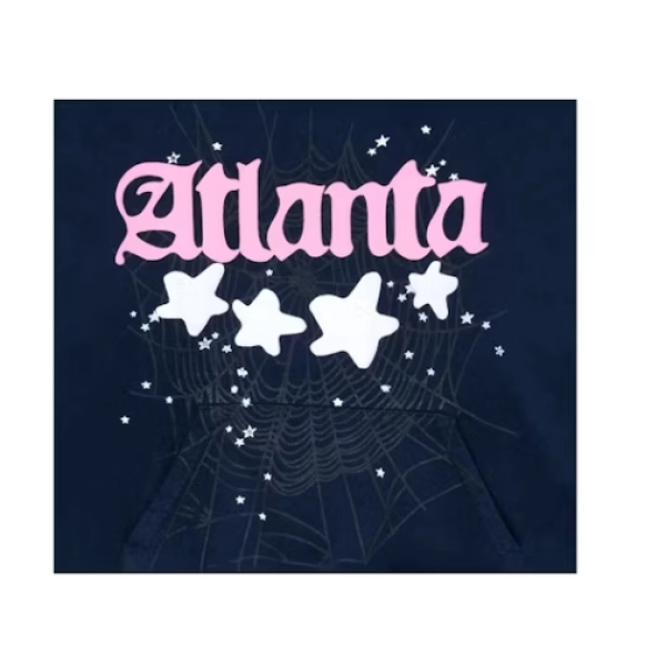 Sp5der Atlanta Hoodie Navy