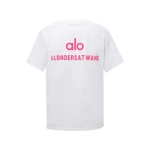 alo yoga T-shirt white ( pink label)