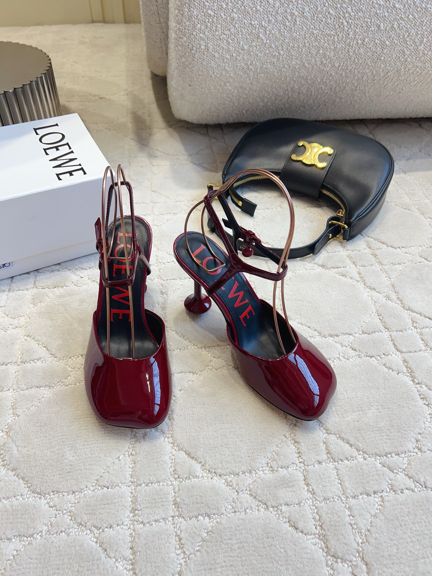 Loew New Backless pointed high heels