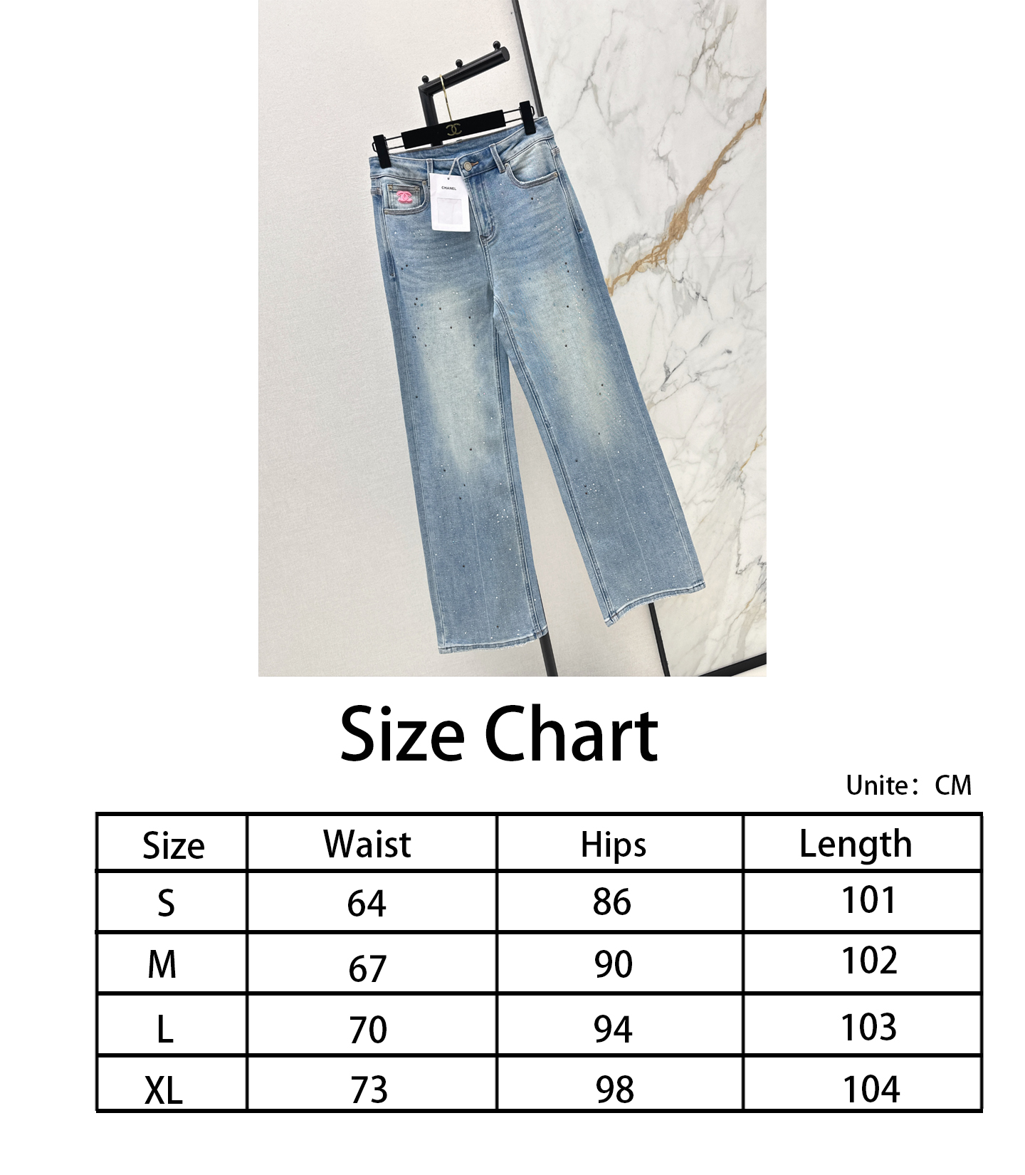 Chan NEW straight jeans