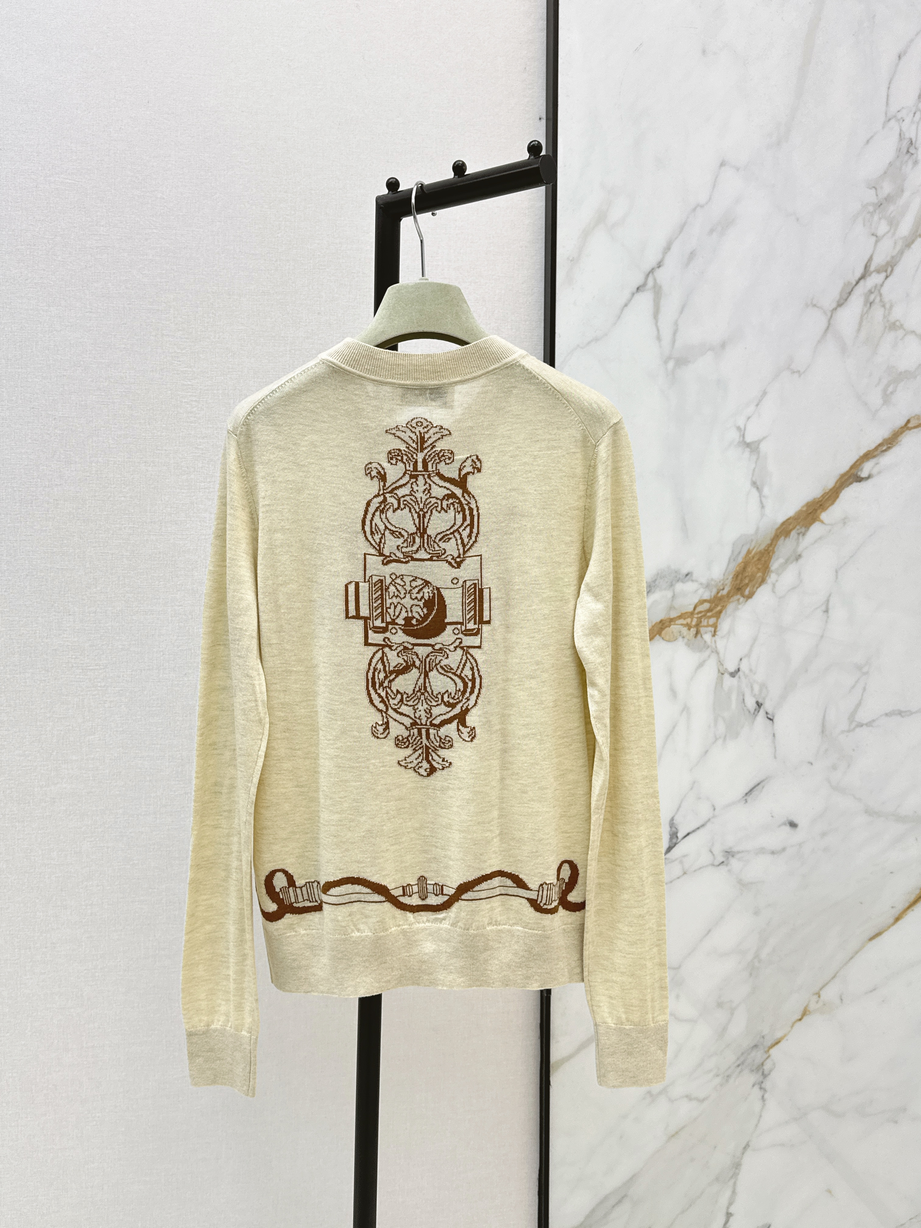 Herm New jacquard knit cardiagn
