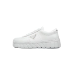 Prada Low-Top Sneakers Serrated White