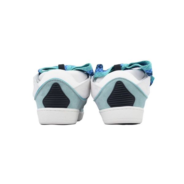 Lanvin Leather Curb White Blue