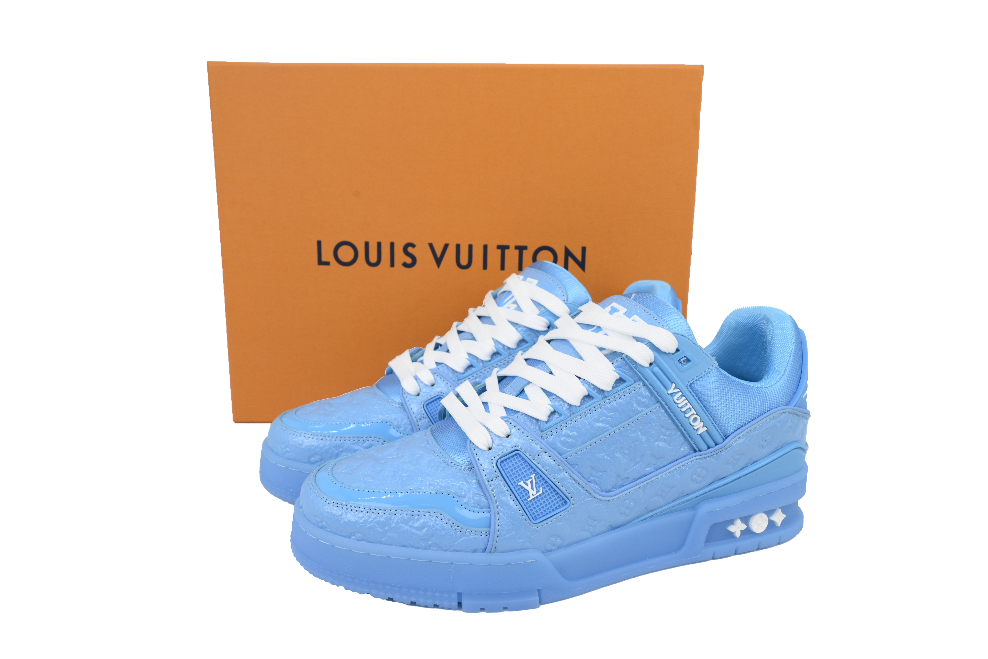 Pkkicks God Batch Louis Vuitton Blue Lychee Patent Leather