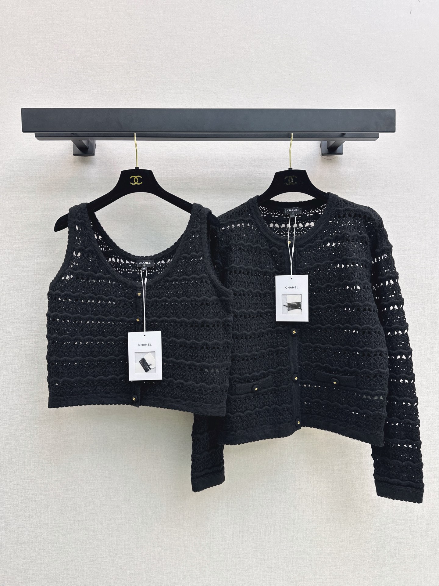 Chan New Knitted vest cardigan