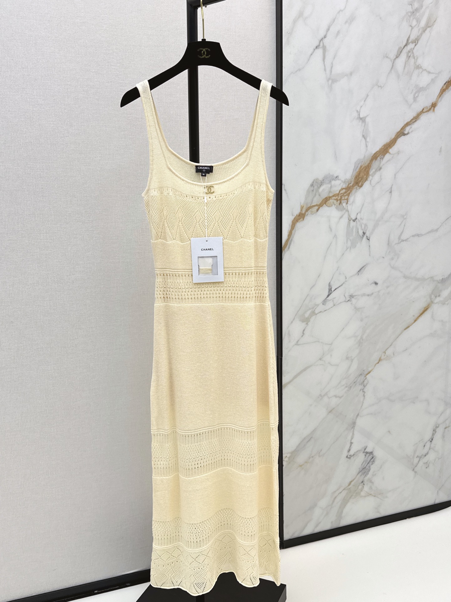Chan New Hollow-out crochet dress
