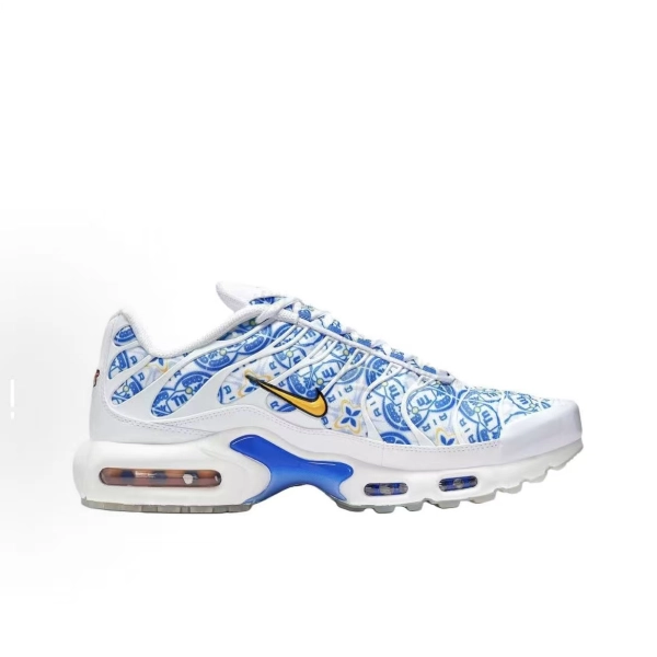 Nike Air Max Plus Blue and white pattern