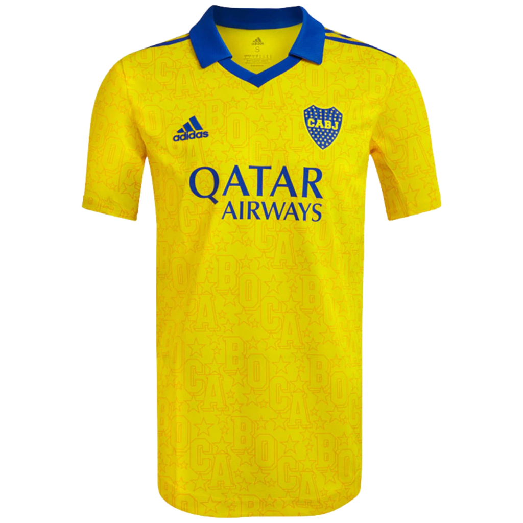 Boca Juniors 22-23 Third Set Jersey Fans - Yellow and Blue