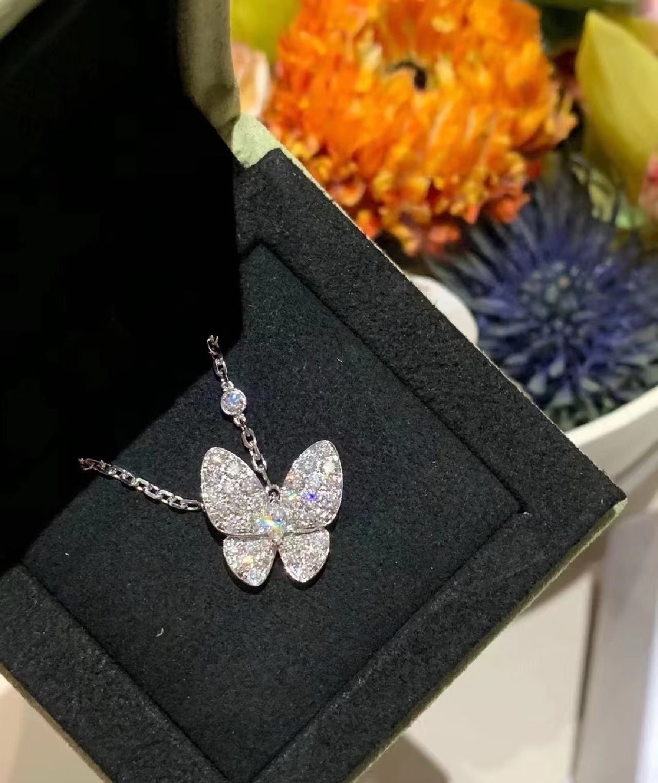 VCA  New Four-Leaf Clover Gold Foil Five-Color Bracelet