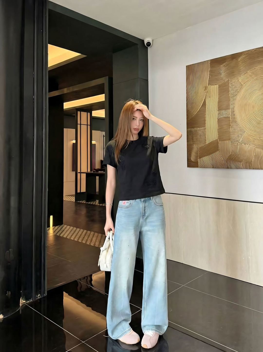 Chan New beading t-shirt